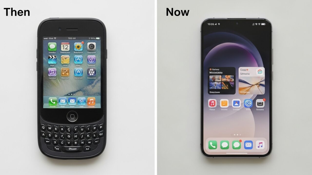 The Evolution of Smartphones: Then vs Now